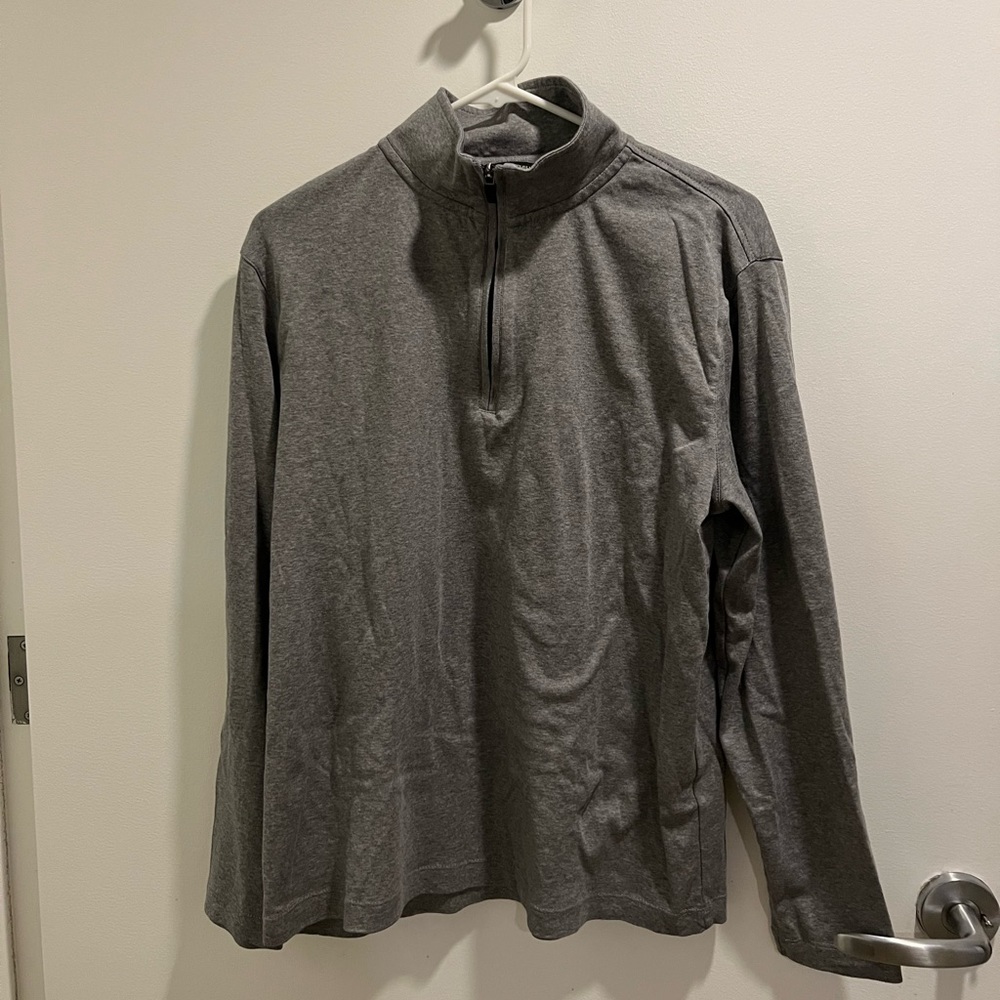 Banana Republic Luxe Touch Performance Half-Zip T-Shirt